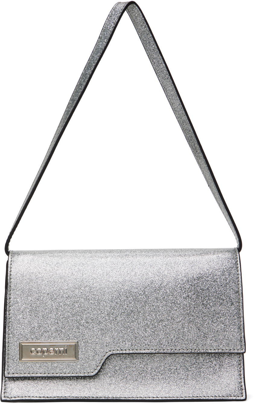 Taška cez rameno Coperni Mini Glitter Shoulder Bag Metalická | COPBA66F6008, 0