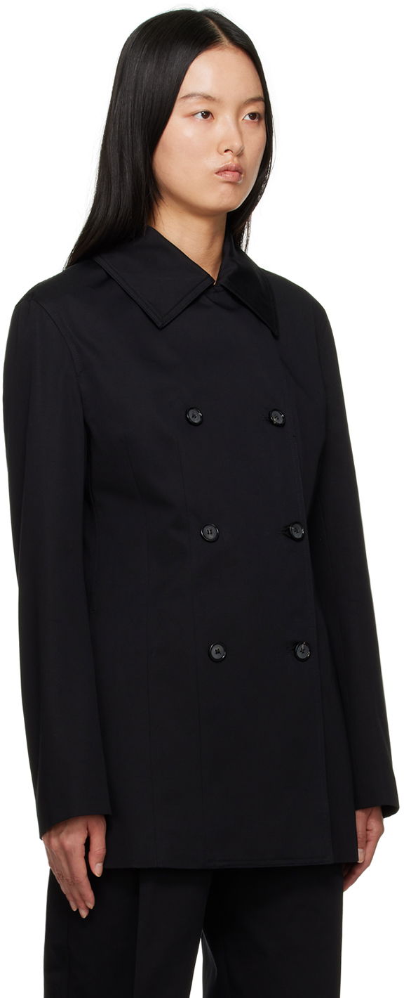 Bunda TOTEME Double-Breasted Blazer Čierna | 233-1048-261, 1