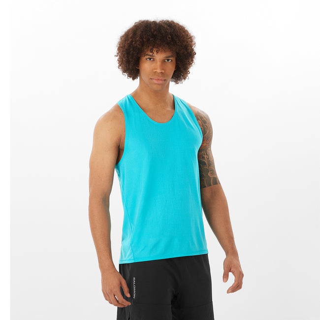 Tielko Salomon Sense Aero Tank Top Modrá | LC2254800, 0