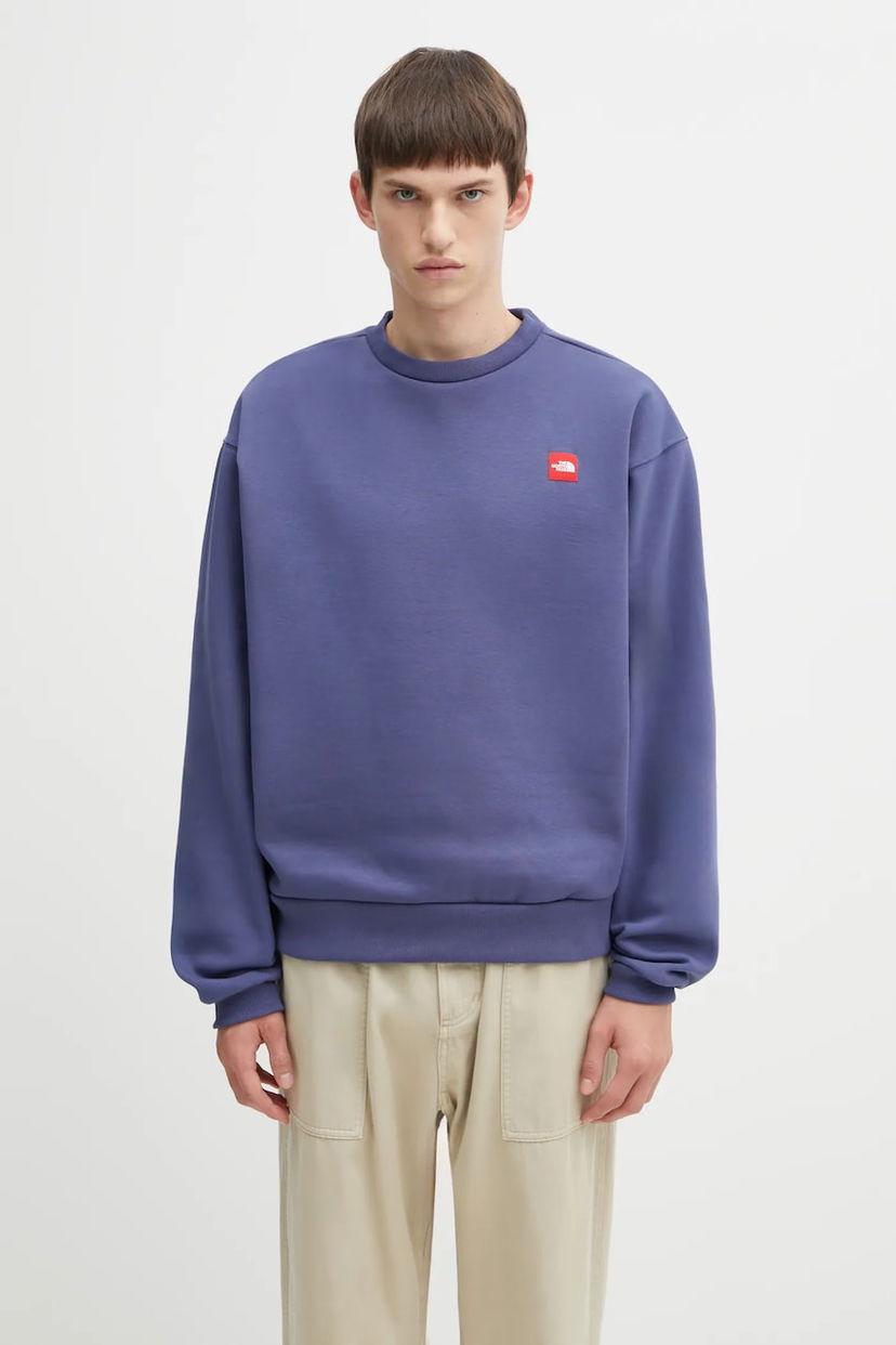 Mikina The North Face Redbox Smooth Crewneck Sweatshirt Modrá | NF0A8EG1BOT1