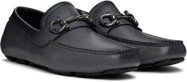 Tenisky a topánky FERRAGAMO Salvatore Ferragamo Gancini Ornament Driver Loafers Šedá | 778797, 3