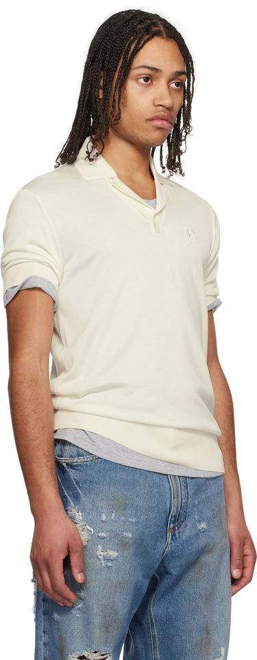 Polo tričko Dolce & Gabbana Dolce&Gabbana Silk Polo with Logo Embroidery Biela | GXZ09ZJBSK3, 1