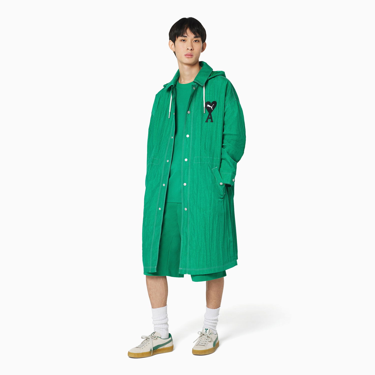 Bunda Puma X AMI Light Nylon Jacket Zelené | 534064_96, 0