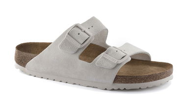 Tenisky a topánky Birkenstock Arizona Soft Footbed Suede Leather Narrow Fit Biela | 1024516, 1