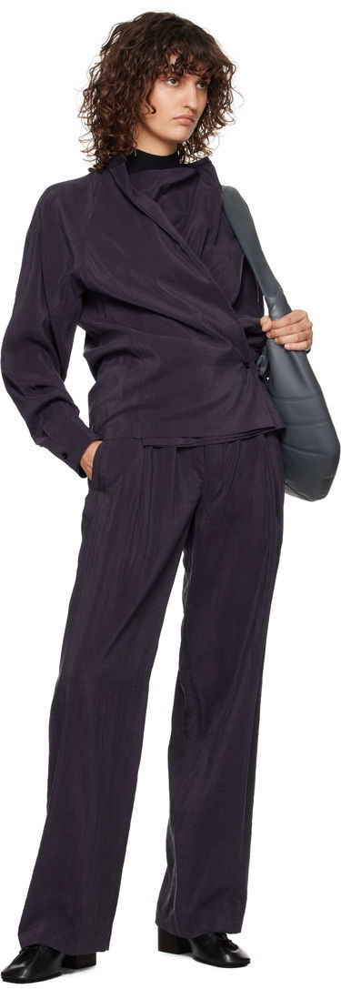 Nohavice LEMAIRE Lemaire Relaxed Belted Trousers Čierna | PA1134 LF1308, 3