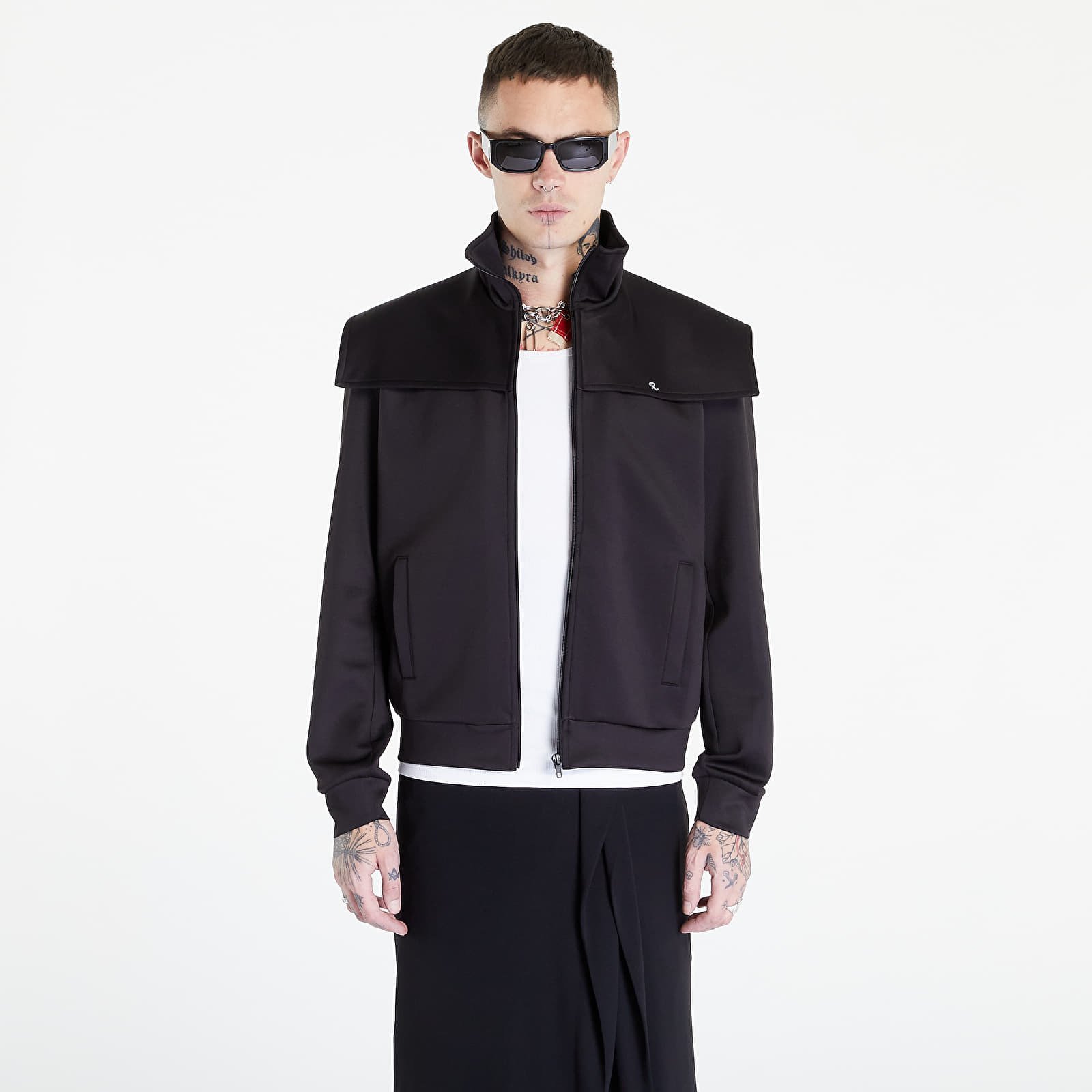 RAF SIMONS Zip Up Track Jacket With Strom Flap