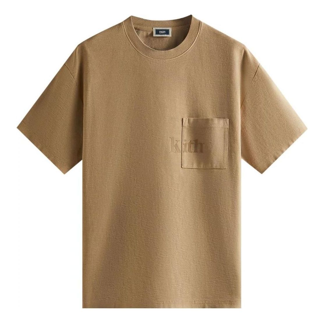 Tričko KITH Quinn Pocket T-Shirt Hnedá | KHM030945-218, 0