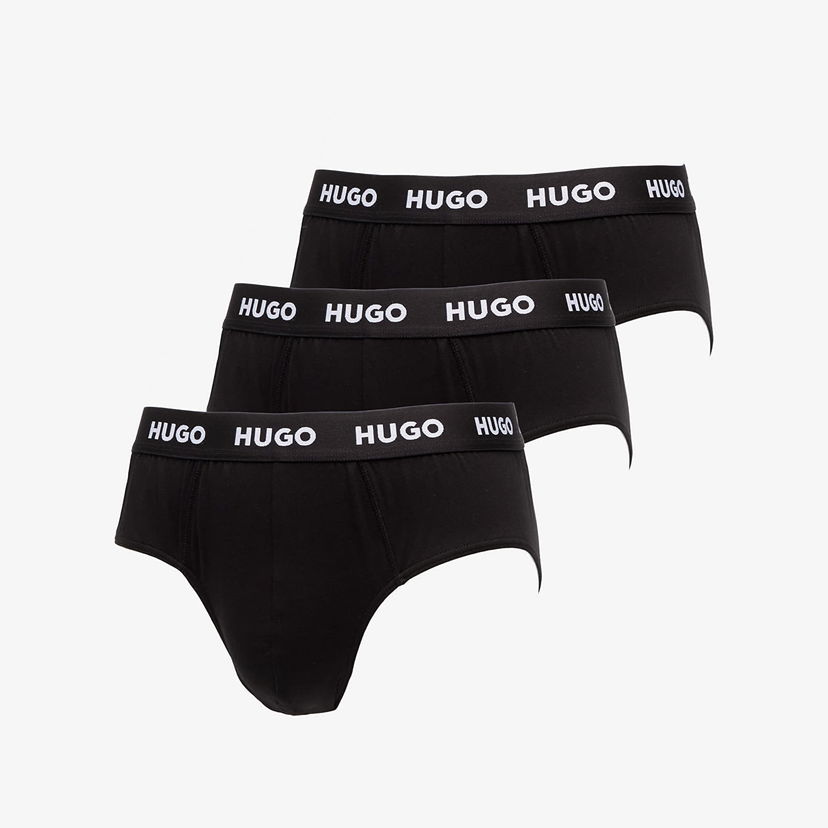 Boxerky BOSS Hugo Men-B-Hipbrief 3-Pack Black Čierna | 50469763-001