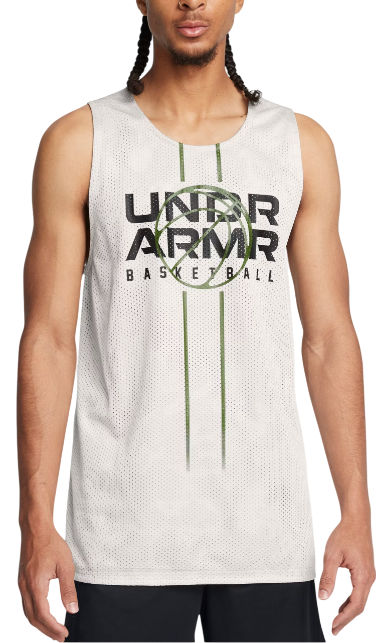 Tielko Under Armour Reversible Basketball Jersey Biela | 1387088-114, 0