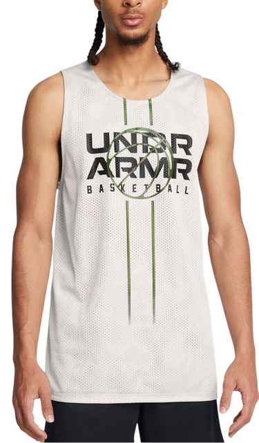 Tielko Under Armour Reversible Basketball Jersey Biela | 1387088-114, 0