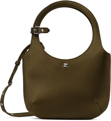 Taška cez rameno Courrèges Courrèges Holy Satin Shoulder Bag Zelené | 225GSA102PL0084, 0