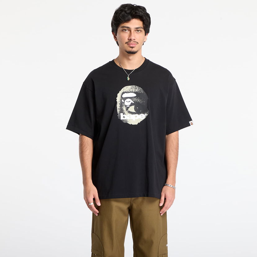 Tričko BAPE Ape Head Relaxed Fit Tee Čierna | 001TEL801307MBLK