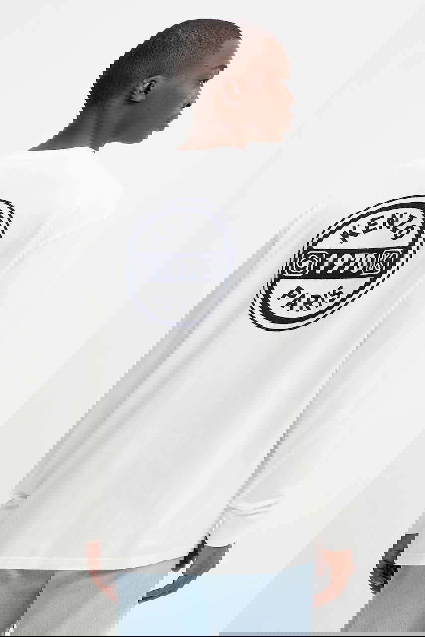 Tričko KENZO Kenzo Long Sleeve T-Shirt Biela | FF65TL3504SI, 0