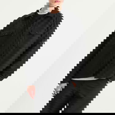 Bunda C.P. Company Felt Lens Overshirt Čierna | 19CMOS271A-110498A-999, 2