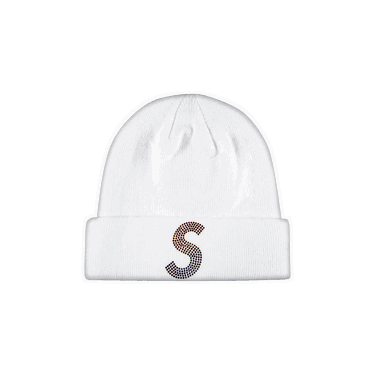 Kulicha Supreme New Era x Swarovski S Logo Beanie Biela | SS21BN5 WHITE, 0