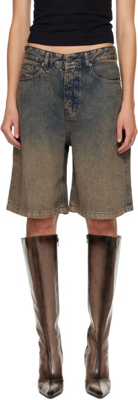 De-Sire-Short-S Distressed Denim Baggy Shorts