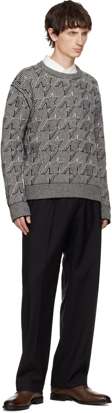 Sveter Paul Smith Paul Smith Geometric Pattern Wool Sweater Šedá | M1R-557Z-T02834-79, 3