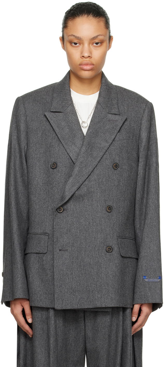 Double-Breasted Wool Blazer