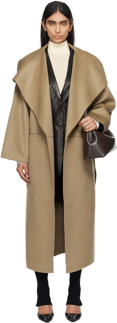 Kabáty TOTEME TOTEME Signature Wool Cashmere Overcoat Béžová | 234-WRO885-FB0049, 0