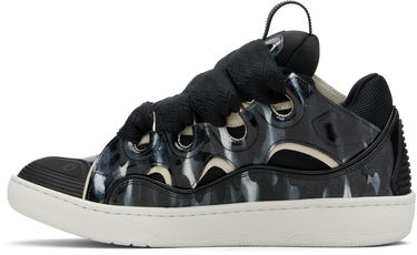 Tenisky a topánky LANVIN Black Curb Leather Sparkles Sneakers Čierna | FU-SKDK12-GLEO-E25, 2