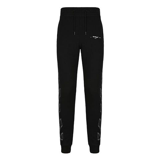 Tepláky Off-White 3D Diagonals Classic Sweatpants Čierna | OMCH008E181920121001