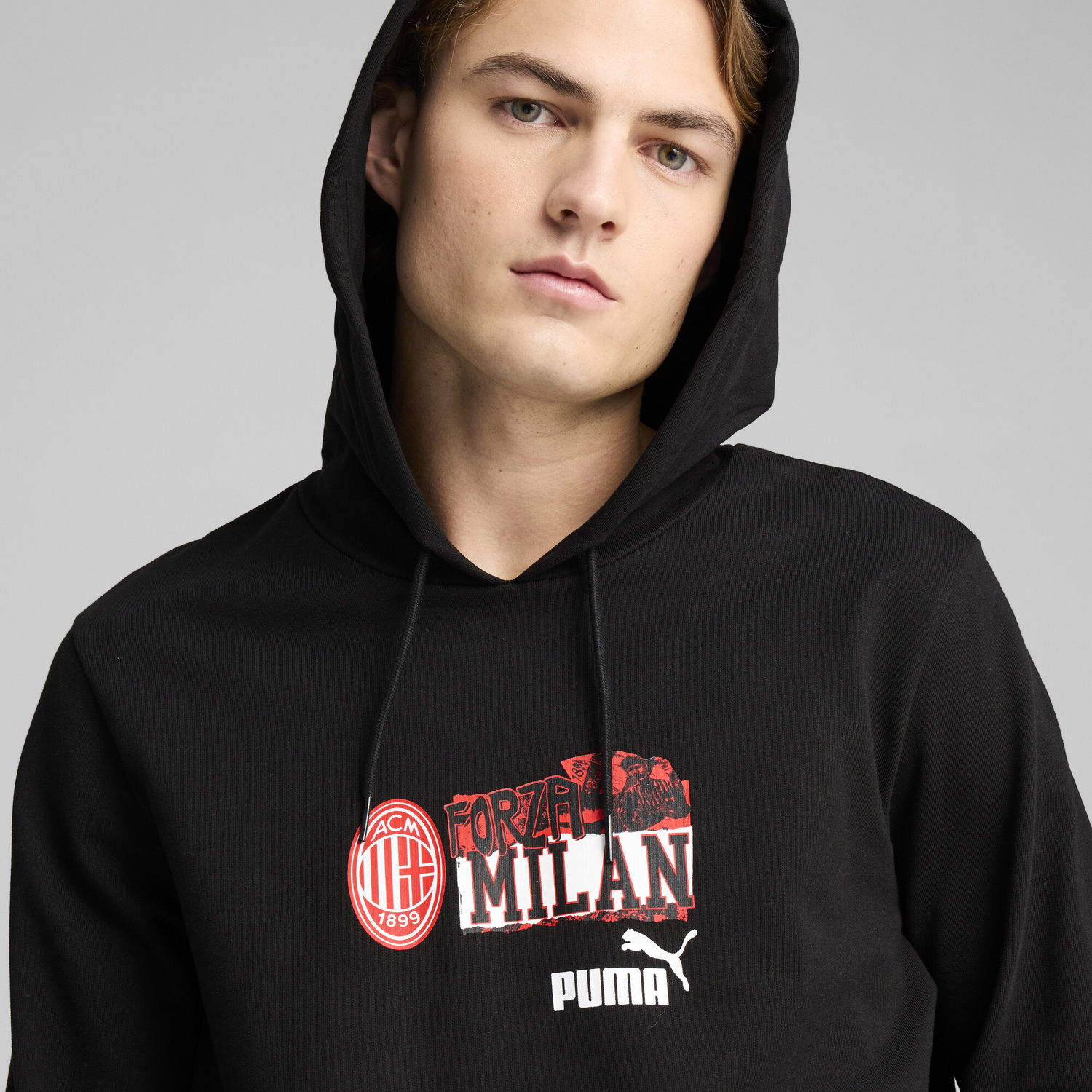 Mikina Puma AC Milan ftblNRGY Men's Hoodie Čierna | 779323_07, 1