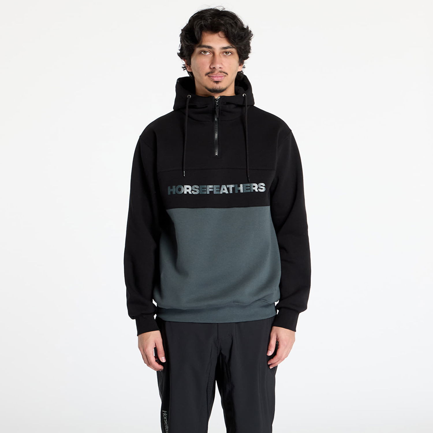 Mikina Horsefeathers Horsefeathers Fulton Sweatshirt Čierna | SM1354E, 0