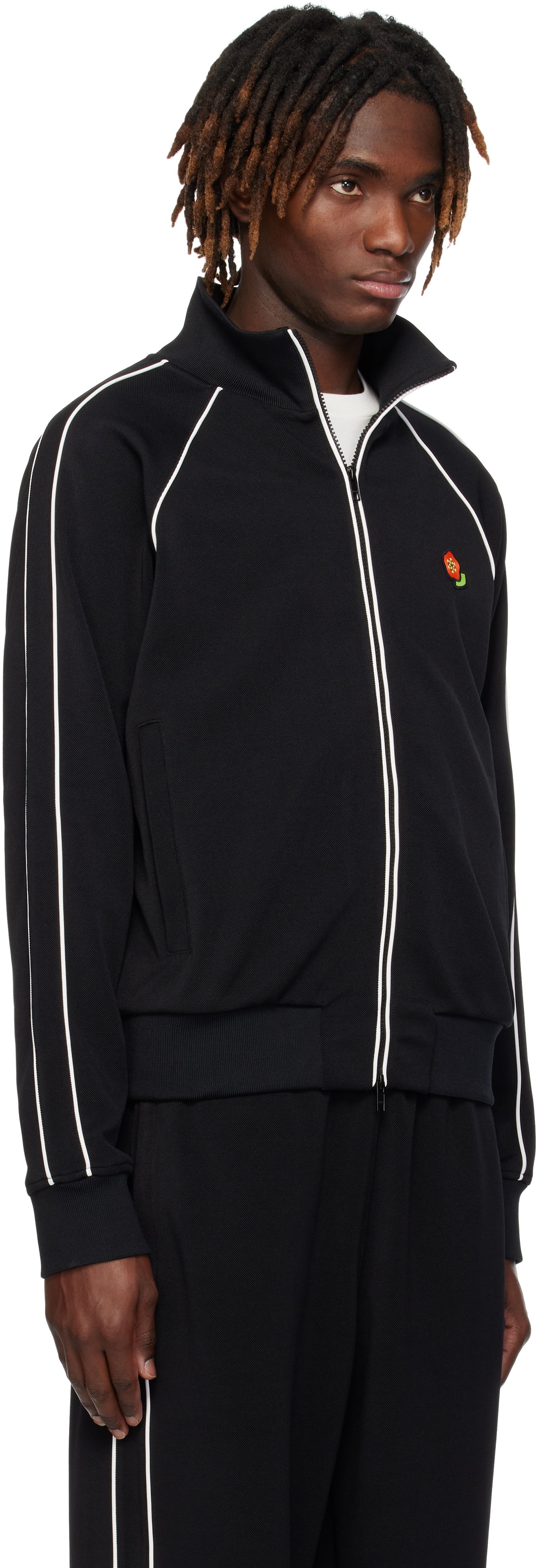 Mikina KENZO Kenzo Paris 'KENZO Pop' Embroidered Track Jacket Čierna | FF55SW2364IK, 1