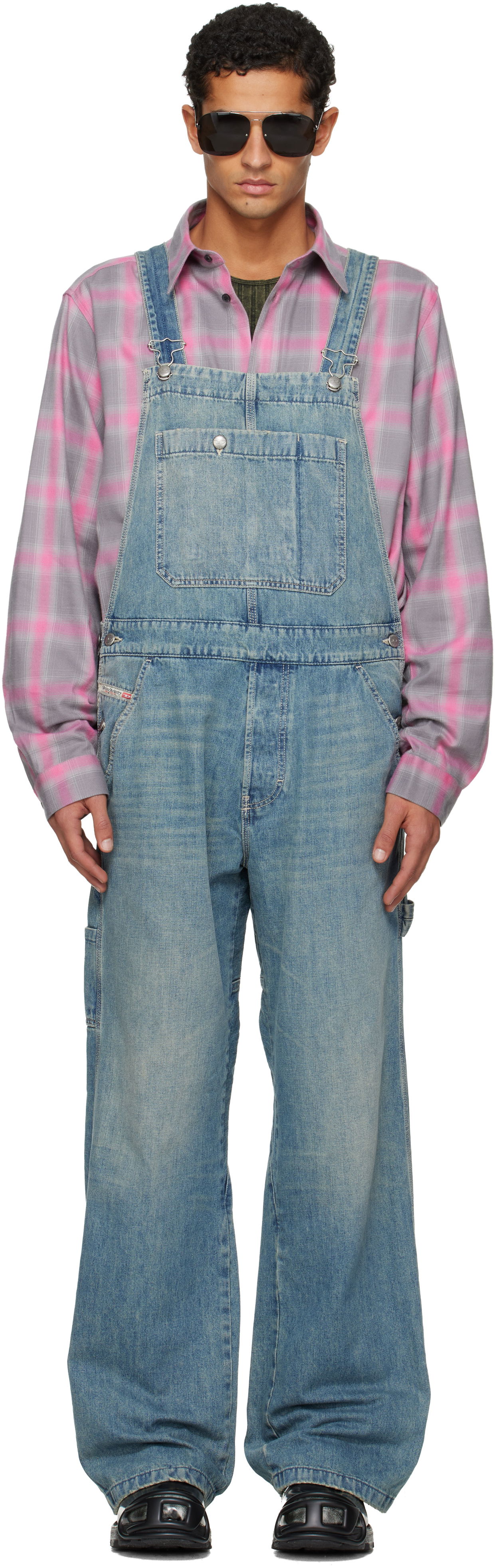 Overal Diesel D-Framu-U Denim Overalls Modrá | A18245-068SK-01, 0
