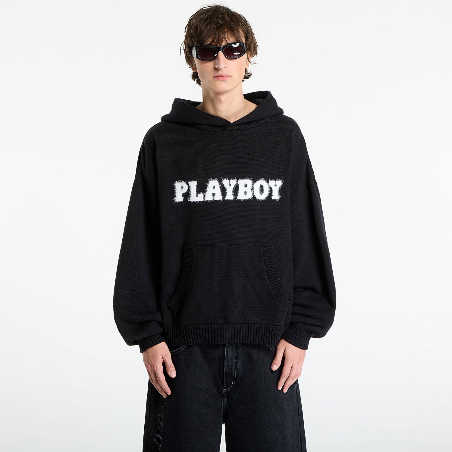 Mikina Footshop Playboy x FTSHP Sweater Hoodie UNISEX Black Čierna | FTSHP_516, 0