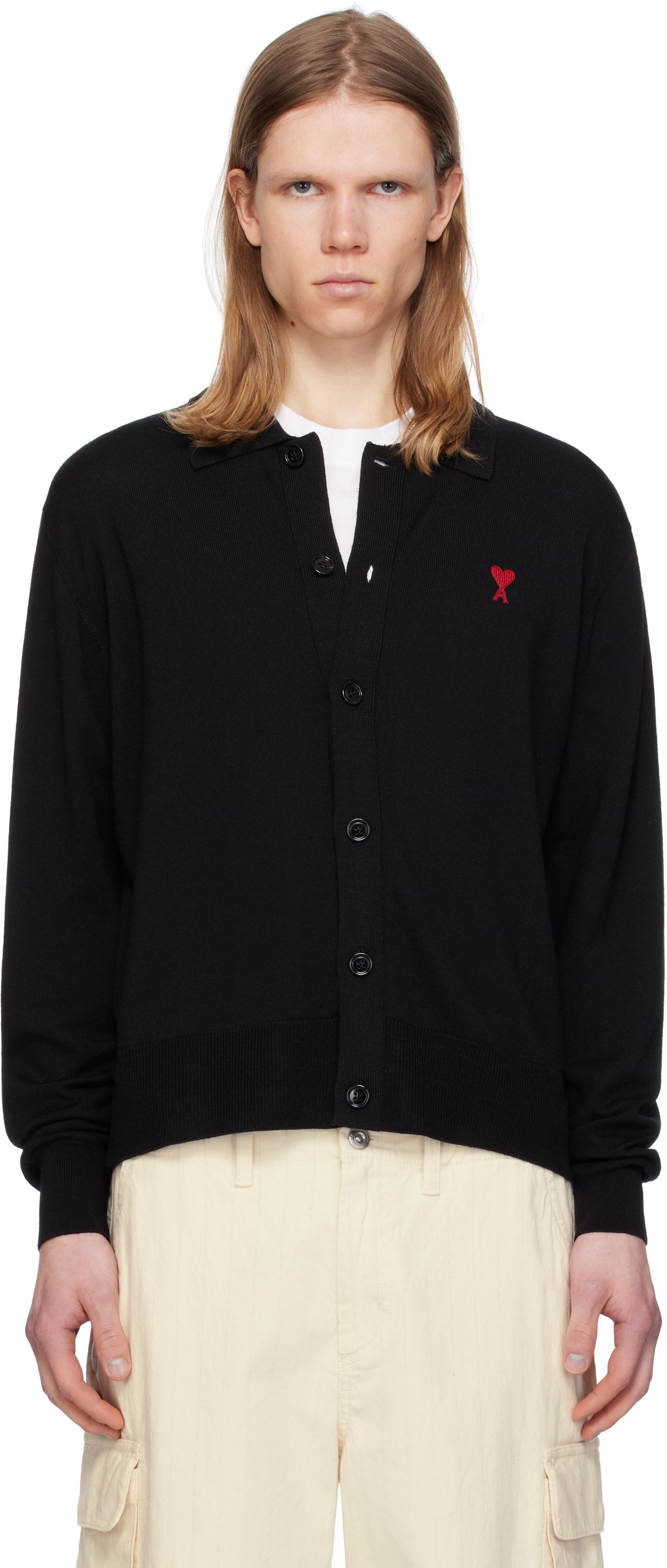 Sveter AMI AMI de Coeur Cardigan Čierna | HKC211.KN0025, 0