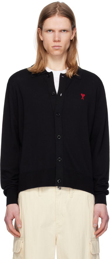 Sveter AMI AMI de Coeur Cardigan Čierna | HKC211.KN0025, 0