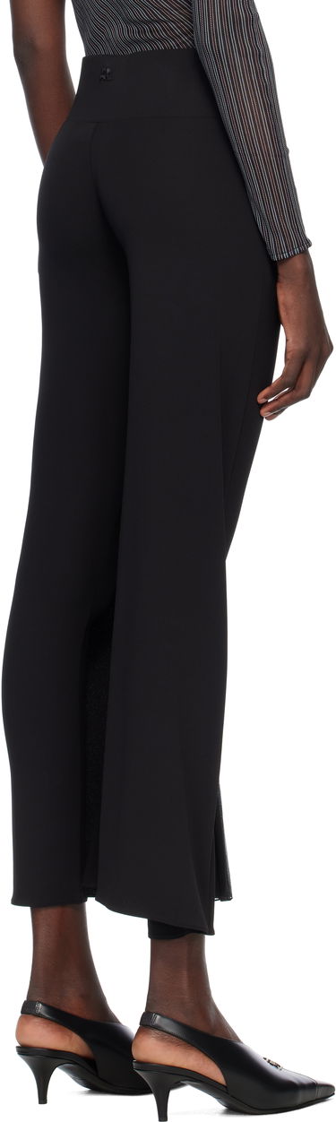 Nohavice Courrèges Courrèges Infinity Pleats Jersey Trousers Čierna | 225JPA325JS0220, 2