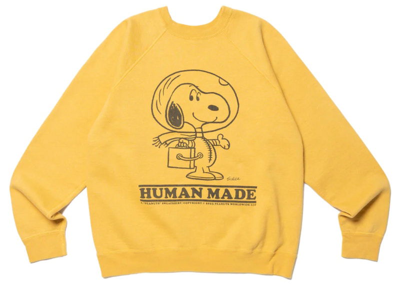 Mikina Human Made Peanuts #1 Snoopy Astronaut Print Sweatshirt Žltá | HM24CS043, 0