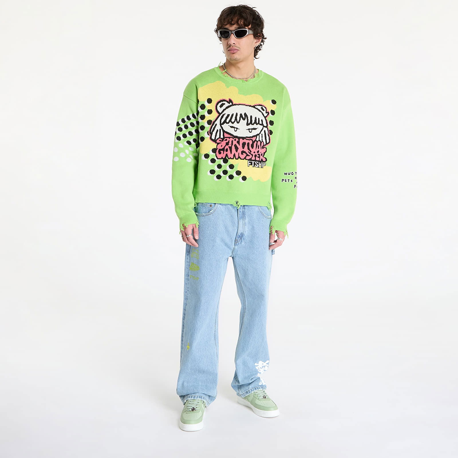 Spiritual Gangster Graphic Knit Sweater