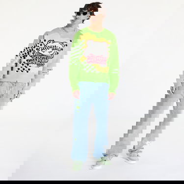 Mikina Footshop Spiritual Gangster Graphic Knit Sweater Zelené | FTSHP_391, 8