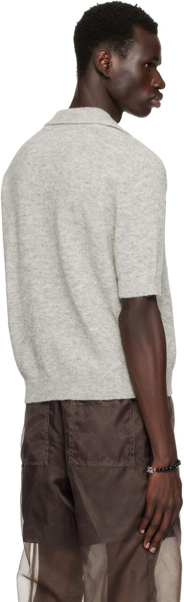 Sveter Dries Van Noten Dries Van Noten Alpaca Polo Šedá | 251-021200-1703, 2