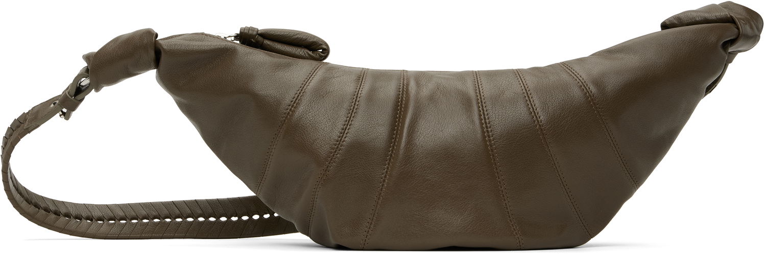 Ľadvinka LEMAIRE Lemaire Woven Laced Medium Croissant Bag Zelené | BG0160 LL0131, 0