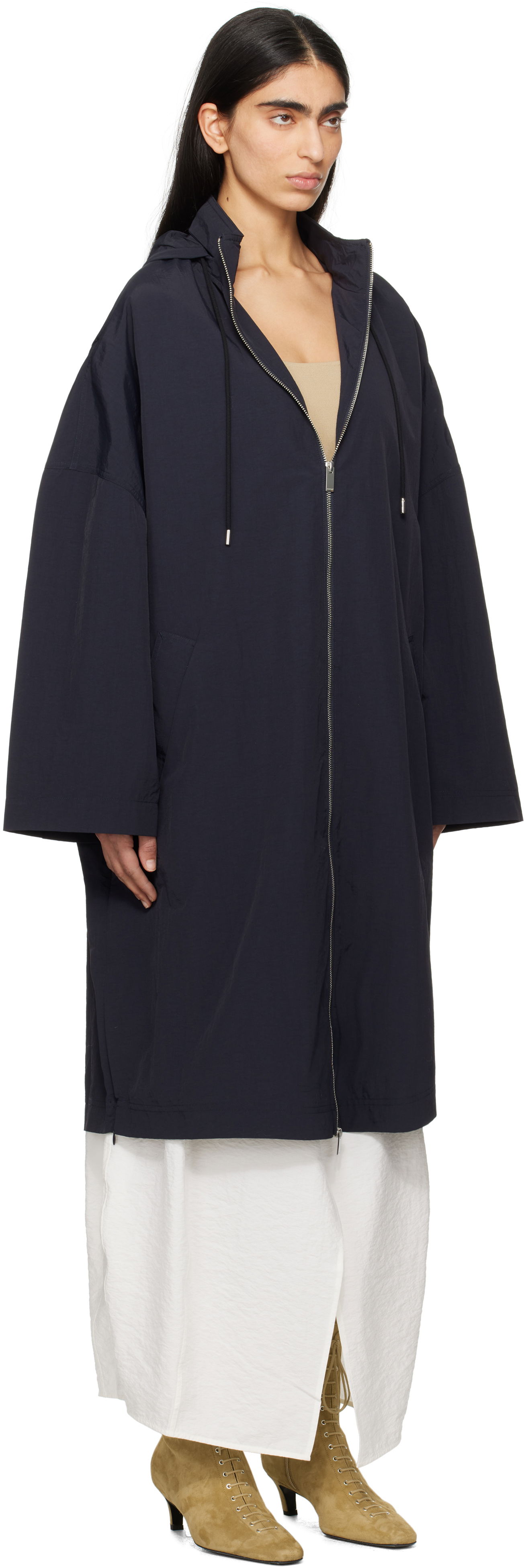 Vetrovka TOTEME TOTEME Windbreaker Hooded Coat Navy | 252-WRO0172-FB0367, 1