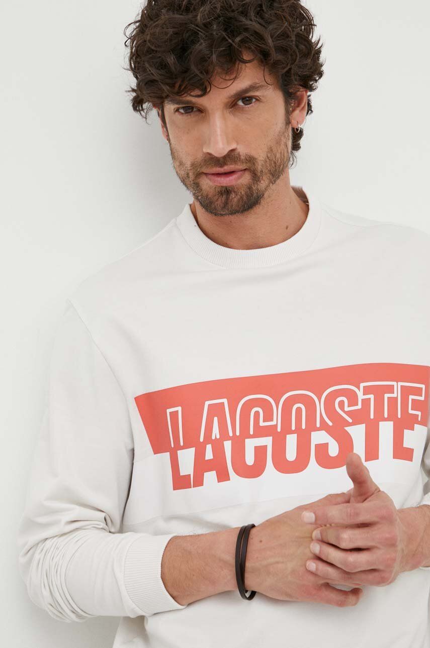 Contrast Logo Print Fleece Sweatshirt