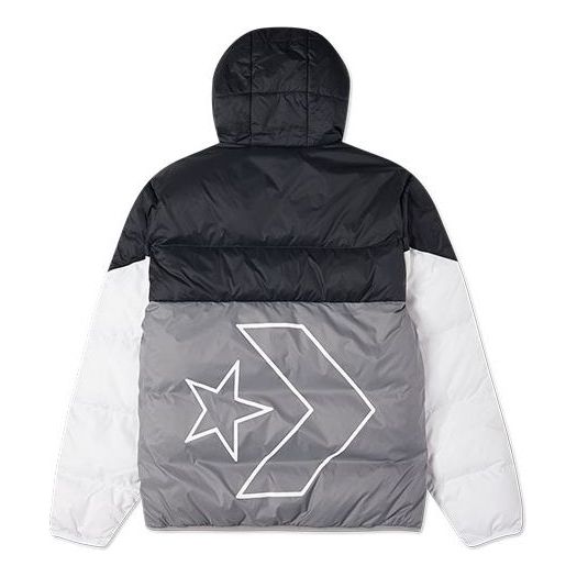 Prešívaná bunda Converse Hooded Down Jacket Šedá | 10023695-A02, 0