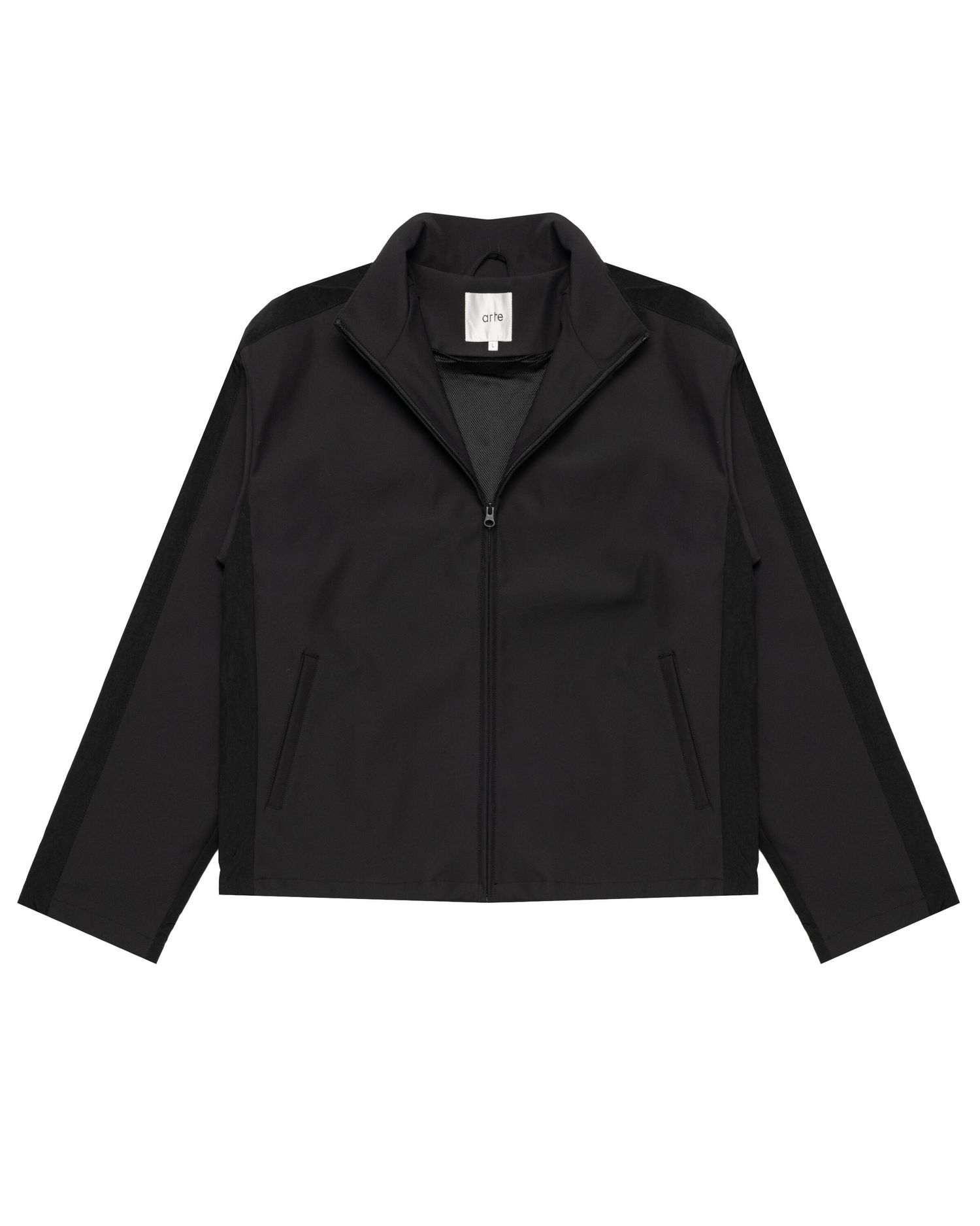 Bunda Arte Antwerp Arte Antwerp Nylon Track Jacket Čierna | AW25-077J-BLK, 0