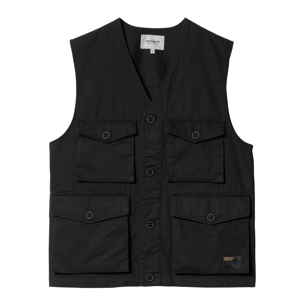 Unity Vest Black heavy enzyme wash