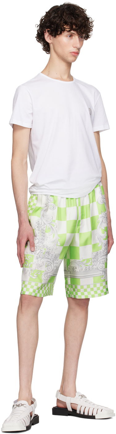 Tričko Versace Men's Medusa Lounge Tee Optical White Biela | AUU01005-1A10011-A1001, 4