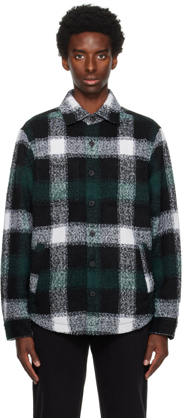 Košeľa BOSS Oversized Plaid Button-Up Shirt Zelené | 50502103, 0