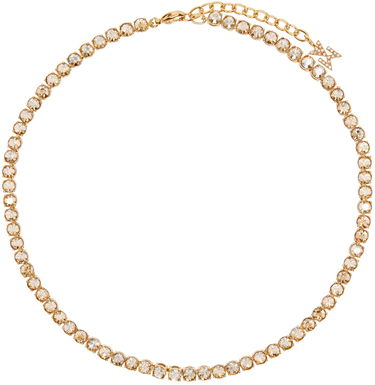 Náhrdelník Amina Muaddi Tennis Necklace with Crystals Červená | TENNIS NECKLACE, 4