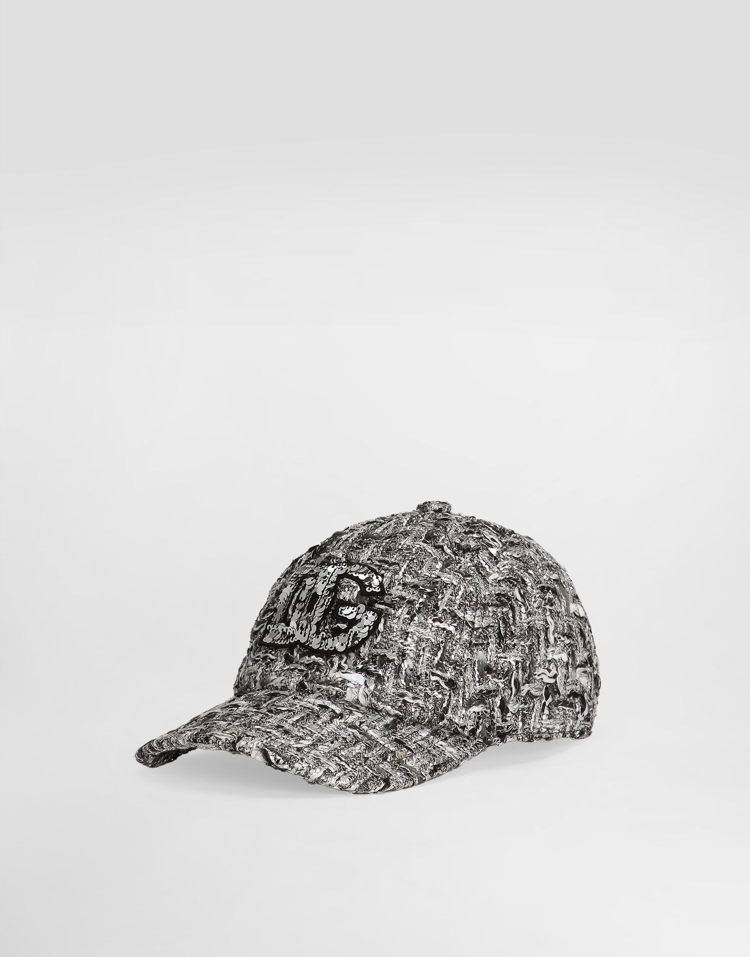 Šiltovka Dolce & Gabbana Tweed Baseball Cap Šedá | FH668ZFMMH7S8030, 0