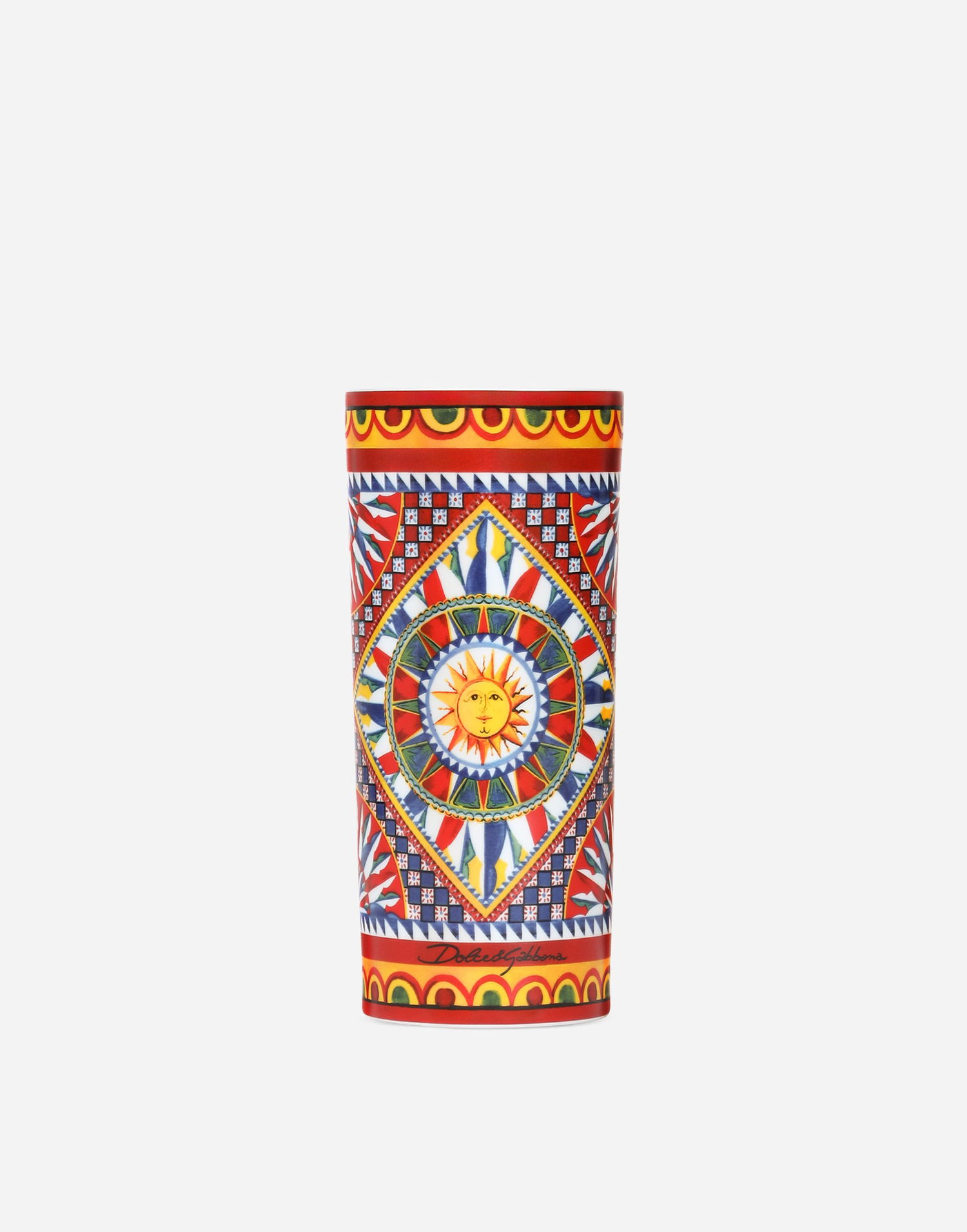 Home decor Dolce & Gabbana Dolce & Gabbana Cylindrical Porcelain Vase Onesize Rôznofarebný | TCC196TCAMVUC067, 0