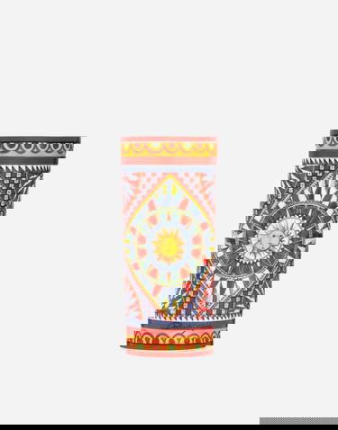 Home decor Dolce & Gabbana Dolce & Gabbana Cylindrical Porcelain Vase Onesize Rôznofarebný | TCC196TCAMVUC067, 0