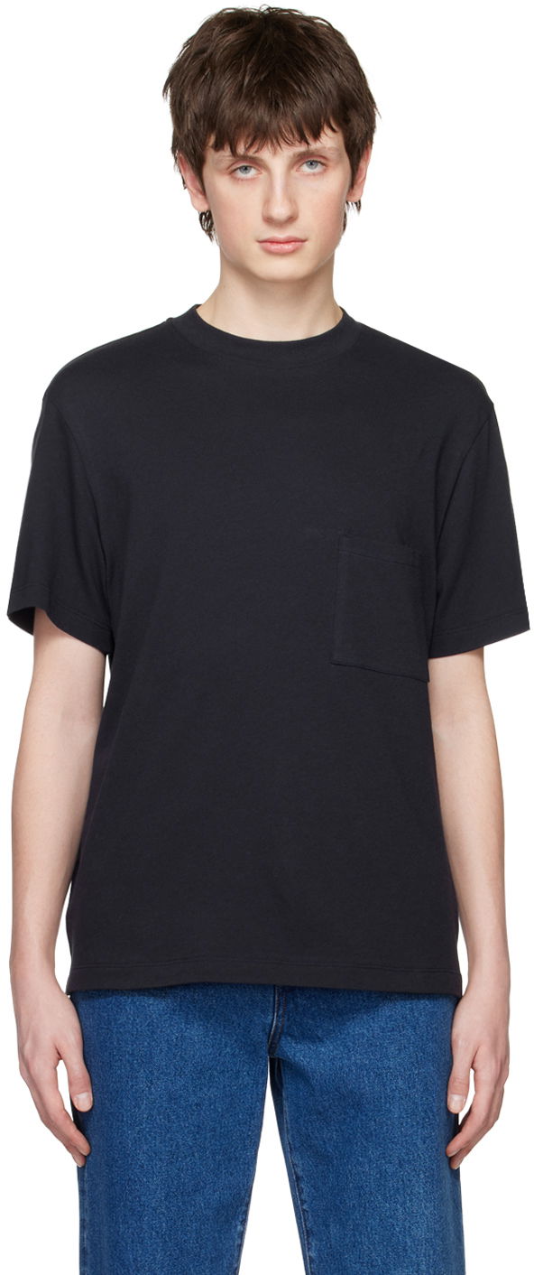 Tričko The Row Beau T-Shirt With Chest Pocket Čierna | 453-K453, 0